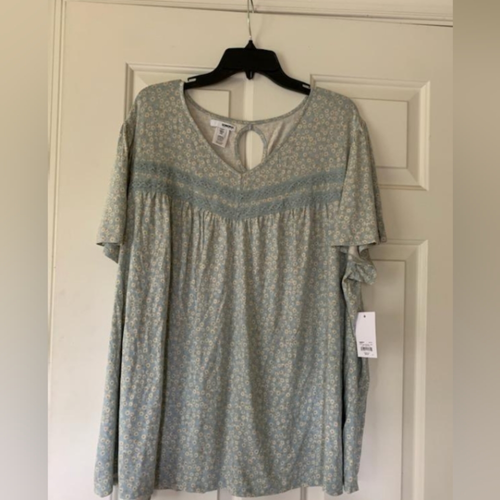 Sonoma Lace Trim Top NWT